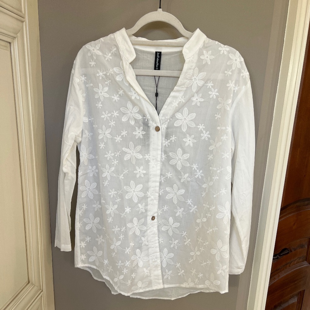 Long sleeve floral blouse